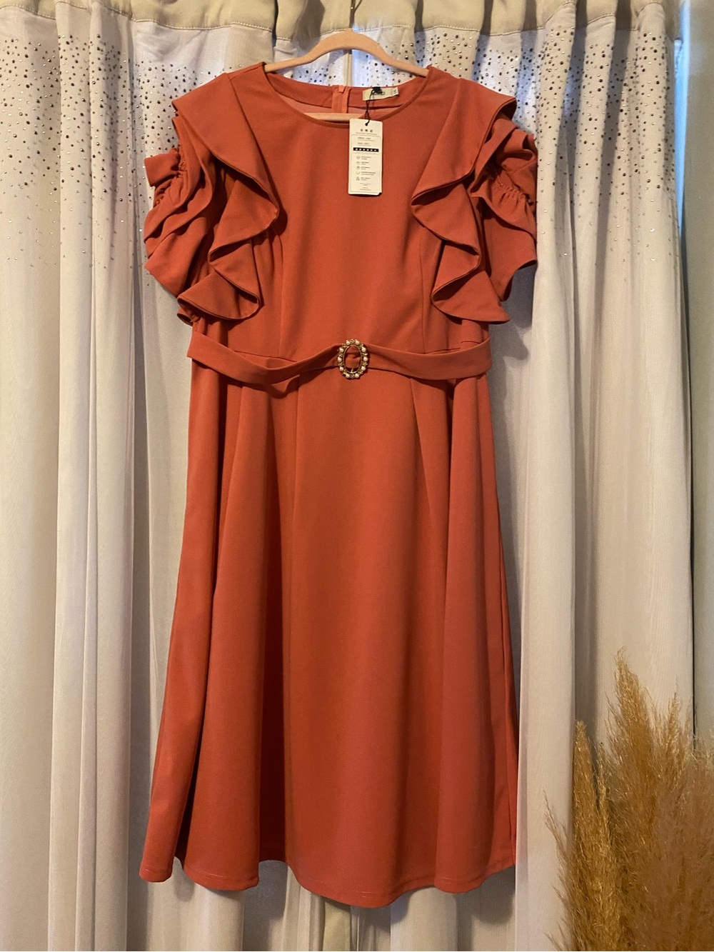 AOMEI NWT 2XL MUTED DUSTY ROSE DRESS